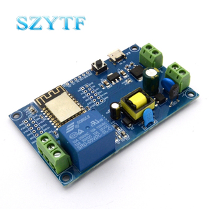 Fuente de alimentación de DC5-80V ESP8266, WiFi, módulo de relé Raspberry Pi de un solo canal, PLACA DE DESARROLLO DE ESP-12F
