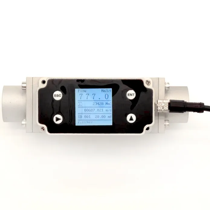 Medidor de flujo de masa térmica de Gas Natural, Micro Digital pequeño, diámetro de 15mm, 10-1000ml/min, aire, nitrógeno, oxígeno