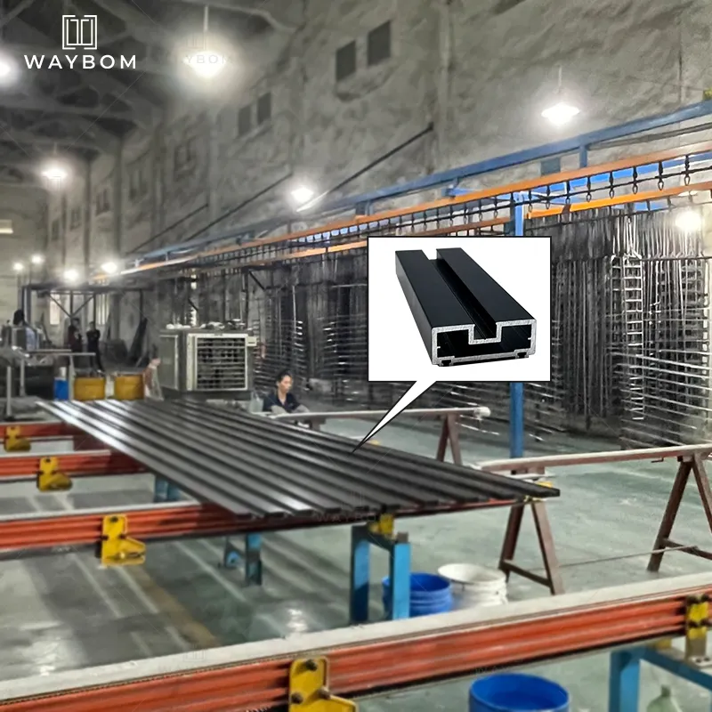 Rofessional-puerta plegable de aluminio para sala de estar y oficina, modelo de vidrio de 3D