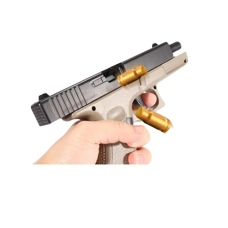 Glock ปืนเจล Splatter Ball Blaster รุ่น17,ของเล่นปืนฉีดน้ำยิงลูกปัดโลหะ2โหมด