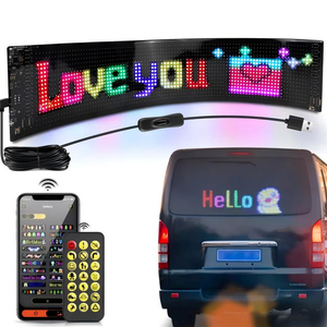 Pantalla LED Flexible Super Brillante, Panel de Matriz Fina Flexible, Tira de Publicidad para Coche, Señal de Mensaje Móvil, Aplicación RGB, 5V - Product Image 4
