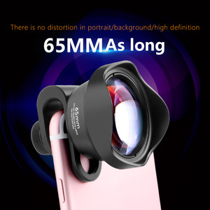 65Mm 4K HD Mà Không Bị Méo Điện Thoại Máy Ảnh Ống Kính Cho iPhone, <span class=keywords><strong>Samsung</strong></span>, macro Và Ống Kính Góc Rộng Với LED Ánh Sáng Và Đi Du Lịch Trường Hợp - Product Image 3