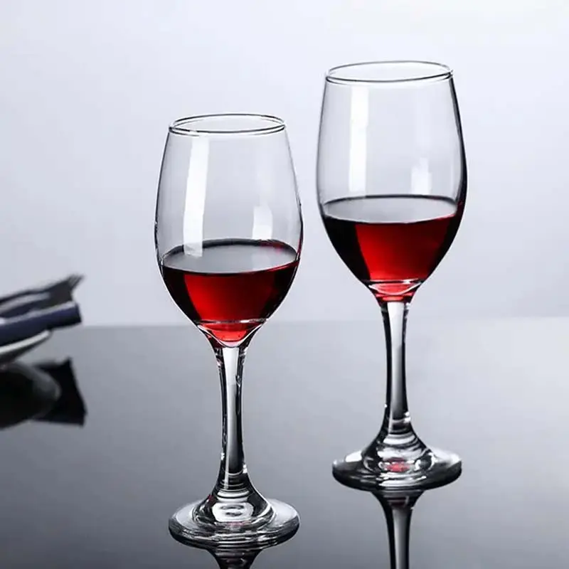 Kacamata grosir gelas anggur murah cangkir gelas piala bening sampanye Cocktail wiski air jus restoran Logo kustom