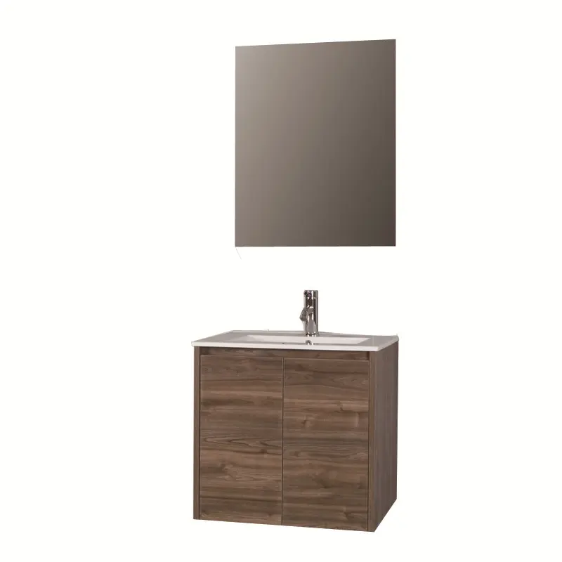 Schmale Designs Holz dusche Einzel waschbecken Badezimmers chrank mit Spiegel