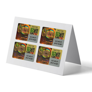 Custom Scratch Off Hologram Security Sticker Holographic Variable QR <strong>Code</strong> Sticker Label with Traceability /<strong>Verification</strong> - Product Image 3