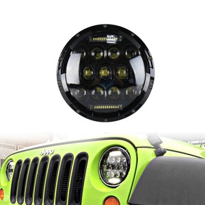 OVOVS Dot 75W Hi Low Beam 7 ''lampe frontale ronde 7 pouces Led phare pour Jeep Wrangler JK TJ