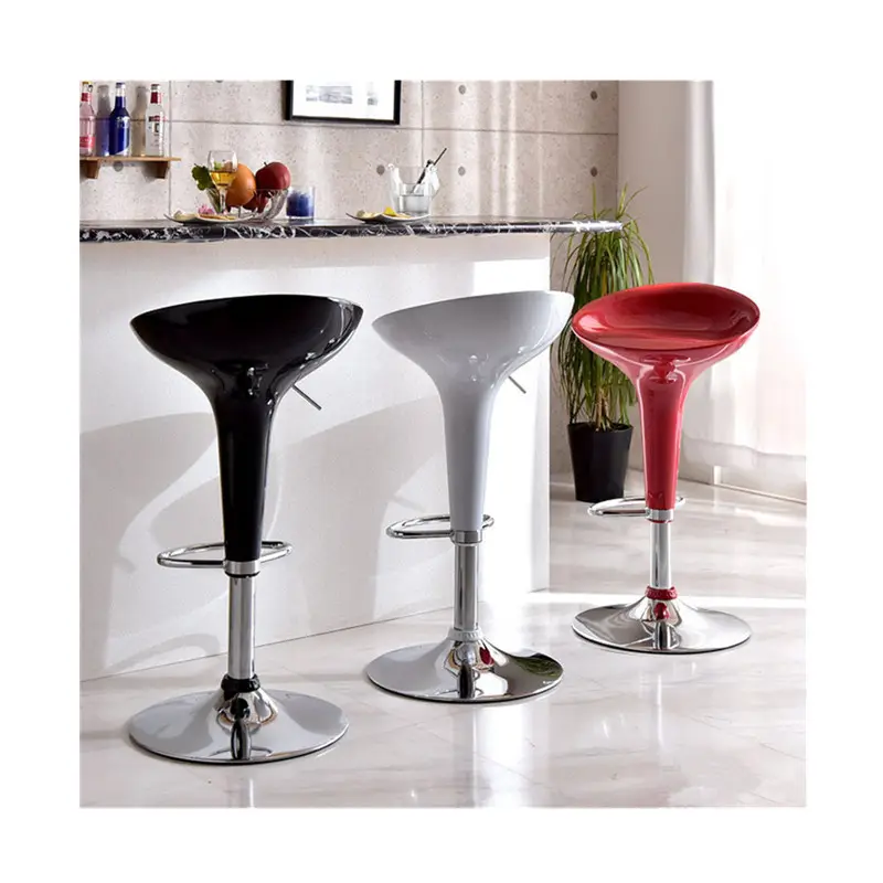 Stile nordico francese retro moderno sedia da bar ascensore sgabello alto sgabello grigio sgabello in plastica