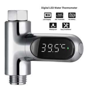 Upgraded Digital 360&#8451; Rotate <strong>LED</strong> <strong>Display</strong> Shower Thermometer Hot Water <strong>Temperature</strong> Measurement with Shower <strong>Timer</strong> Function - Product Image 4