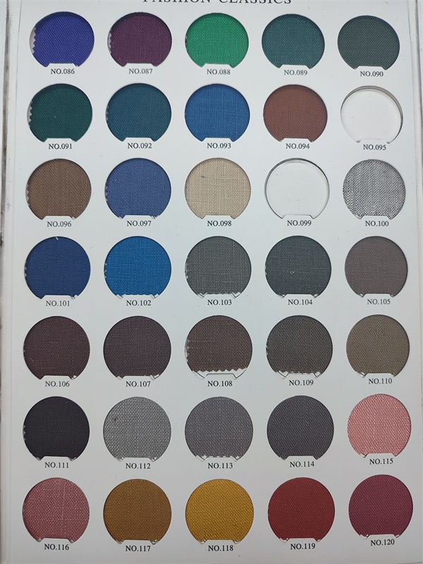 Linen color card