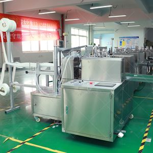 Vliesstoff-Alkoholdurchlässer-Verpackungsmaschine günstiger Preis Alkoholvorbereitungspads medizinische Alkoholdurchlässer-Maschine - Product Image 2