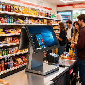 15.6 אינץ 'pos קופה רישום מגע מזומנים רישום אנדרואיד חלונות אנדרואיד מערכת מזומנים לרשום pos חומרה יצרן סיטונאי - Product Image 1