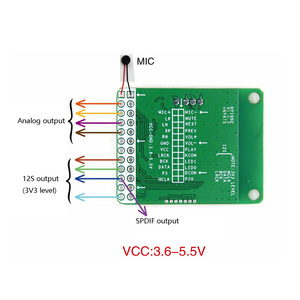 Taidacent-placa receptora de Audio I2S SPDIF QCC3031 BT, placa de Audio inalámbrica, altavoces BT 5,0, módulo receptor de Audio inalámbrico - Product Image 3