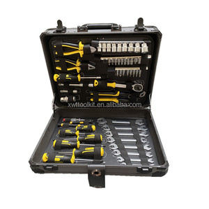52pcs Small Trolley Tool <strong>Set</strong> with Sapnners, Pliers,sockets,bit Socketsand Screwdrivers Kit - Product Image 4