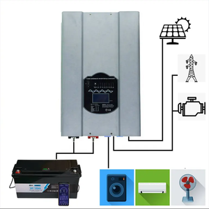 Reine Sinus welle 10kW Wechselstrom 110V 220V 50Hz 60Hz Ausgang Hybrid Solar Wechsel richter MPPT Laderegler