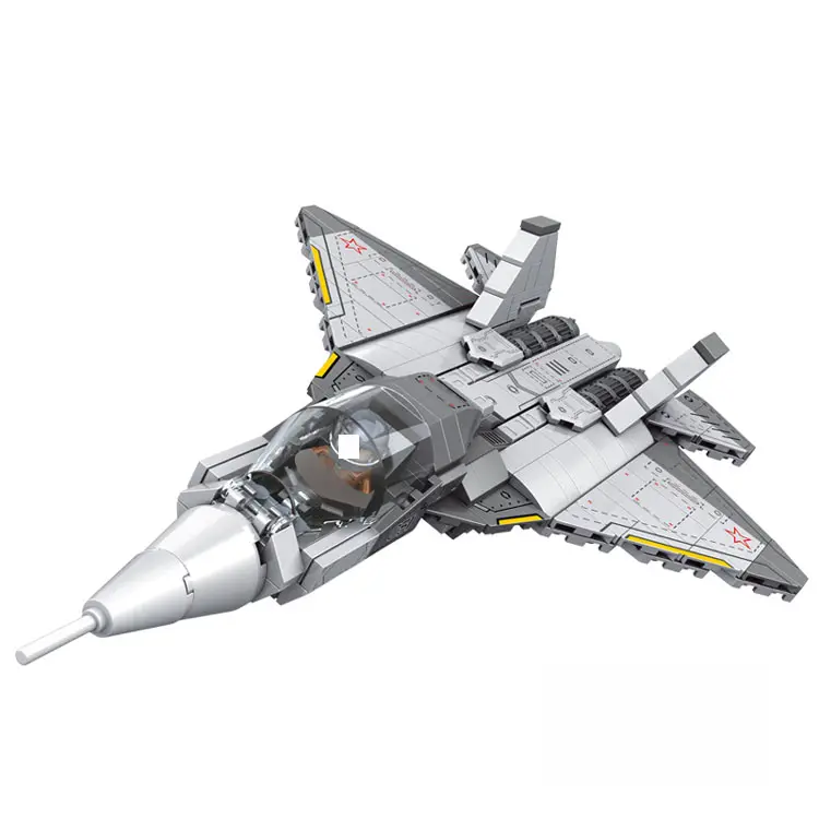 プラスチック戦闘機航空機モデルユニセックスおもちゃと陸軍兵士武器銃フライ飛行機おもちゃ車両DIYビルディングブロックセット