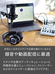 AT2020 Cardioid Condenser Studio XLR Microphone, Ideal for Project\/Home Applications