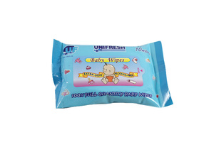 10 pcs שימושי נסיעות biodeמתכלה מים מגבונים לחים טלביות לח
