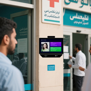 アルミニウムハウジング顔認識出席機オフィス用RFIDおよびQRコード認識を備えた無料Sdk時間出席 - Product Image 1