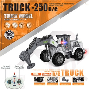 27MHZ 1:30 Scale <strong>Rc</strong> <strong>Model</strong> Construction Vehicles Toy 4 Channel Electric Remote Control Hobby Engineering Truck Toy with Lights