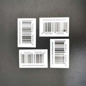 Kunden spezifische UPC-Code-Aufkleber Wasserdichte Barcode-Aufkleber