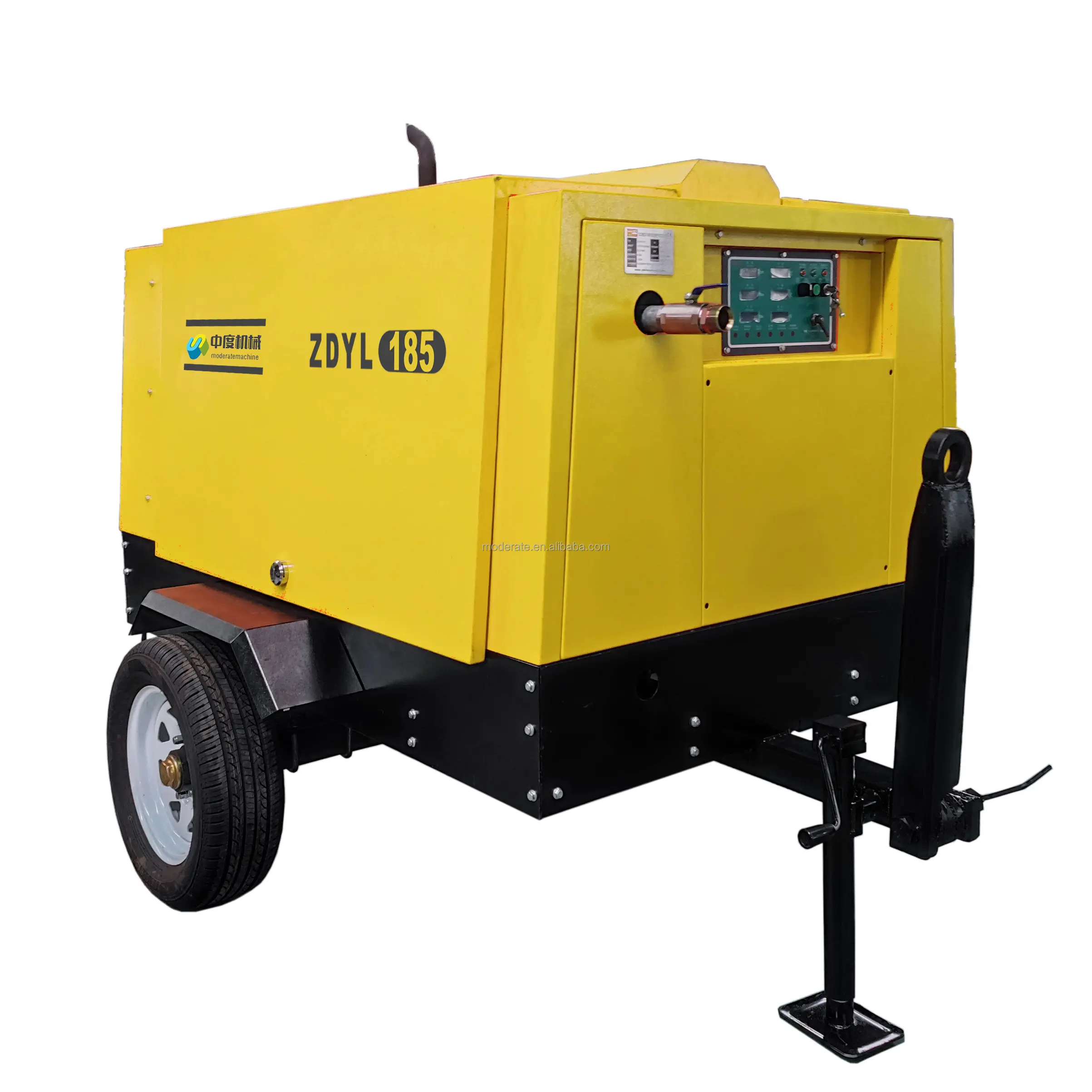 Portable 8 Bar Diesel Mobile Rotary Screw Air Compressor for Jack Hammer/Drill Rig