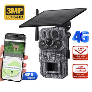 UCON-Cámara de rastreo Solar 4G con GPS, cámara IP de ángulo salvaje, HD 3MP, PIR, detección de movimiento, visión nocturna, CCTV - Product Image 1