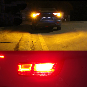 בלם אזהרה אחורי אור 28w 45smd 3030 1156 3156 P21w Bau15s אנטי Hyper פלאש 100% Canbus אמבר פרק אדום 7440 <span class=keywords><strong>Led</strong></span> הנורה לבן