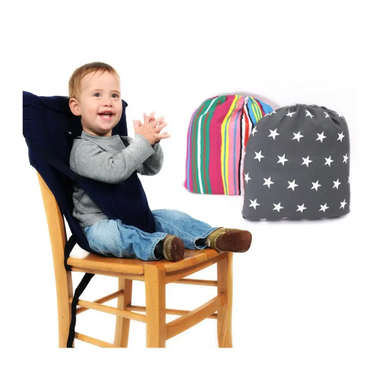 Cubierta de asiento elevador de altura fácil personalizada al por mayor, cinturón de seguridad para silla de niño pequeño, cinturón de arnés de hombro ajustable para trona de bebé