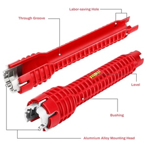 8-in-1 sihirli anahtarı İngilizce tuşları ile yeni çok amaçlı lavabo sıhhi tesisat aracı çelik ve alaşım metrik ölçüm sistemi yapılmış - Product Image 2