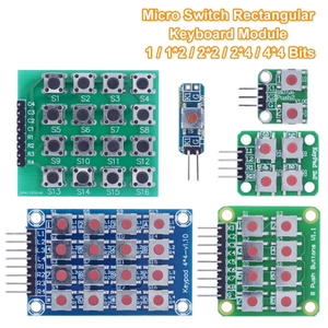 Micro Switch 1*2/2*2/2*4/4*4 <strong>Matrix</strong> Keyboard 8-bit Button Independent Button MCU External Expansion Keyboard Module - Product Image 3