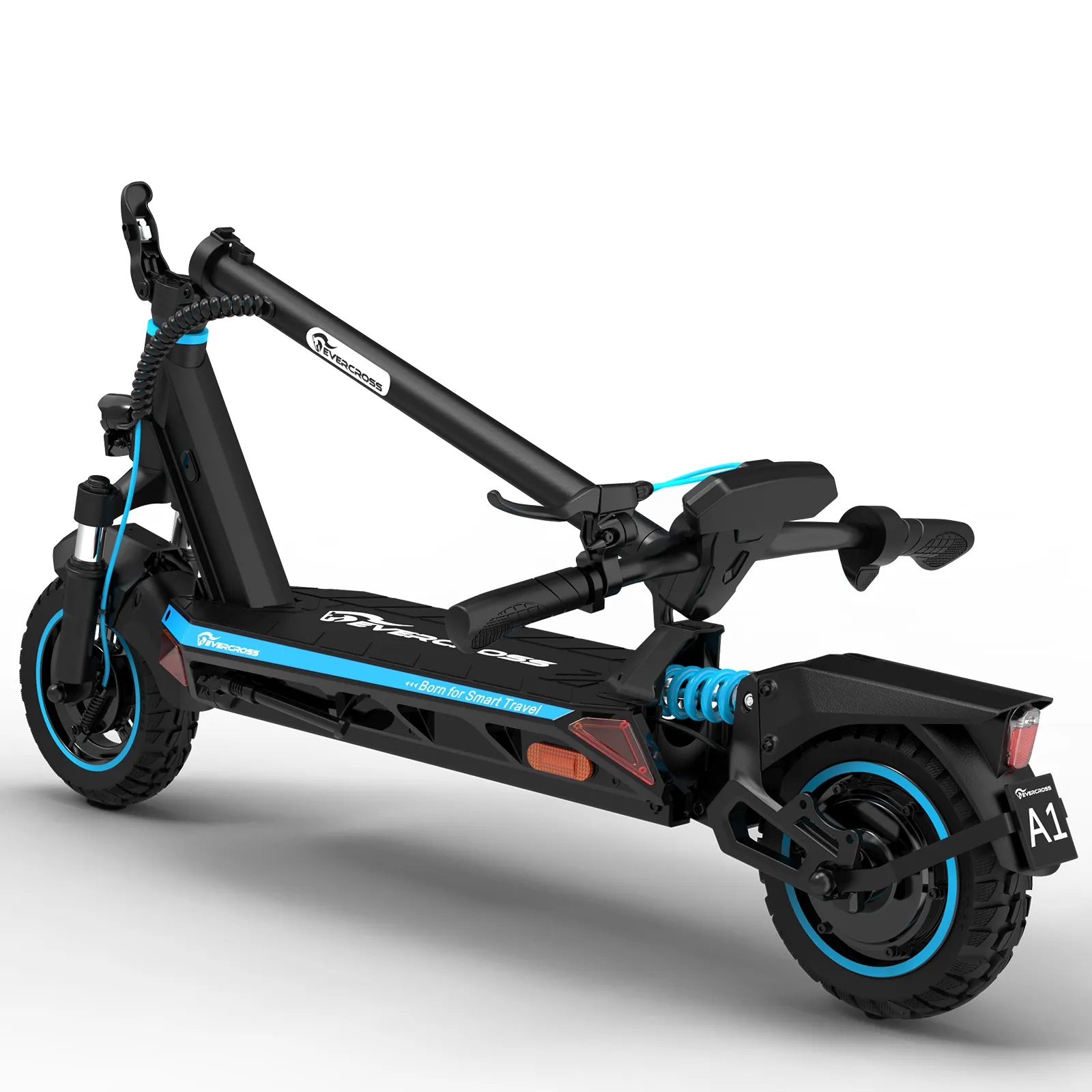 Scooter elétrico off road 48v 500w scooter dobrável motor duplo potente velocidade rápida para adulto e-scooter