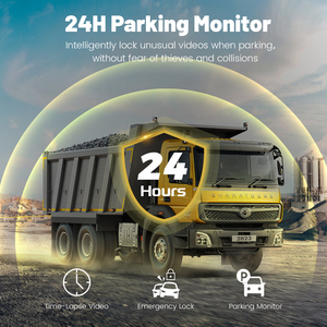 Monitor LCD de 9 "con sistema de cámara de marcha atrás de 4 canales, cámara impermeable IP68 y BSD para camión, autobús, coche, kit de cámara de respaldo de marcha atrás - Product Image 3