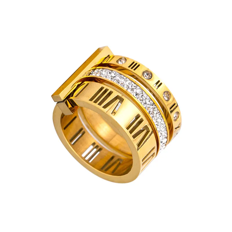 Precio barato joyería de titanio de 316L de acero inoxidable anillo de boda