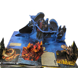 中国工厂定制印刷A5/A6纸板图片着色漫画3d儿童弹出式书籍 - Product Image 4