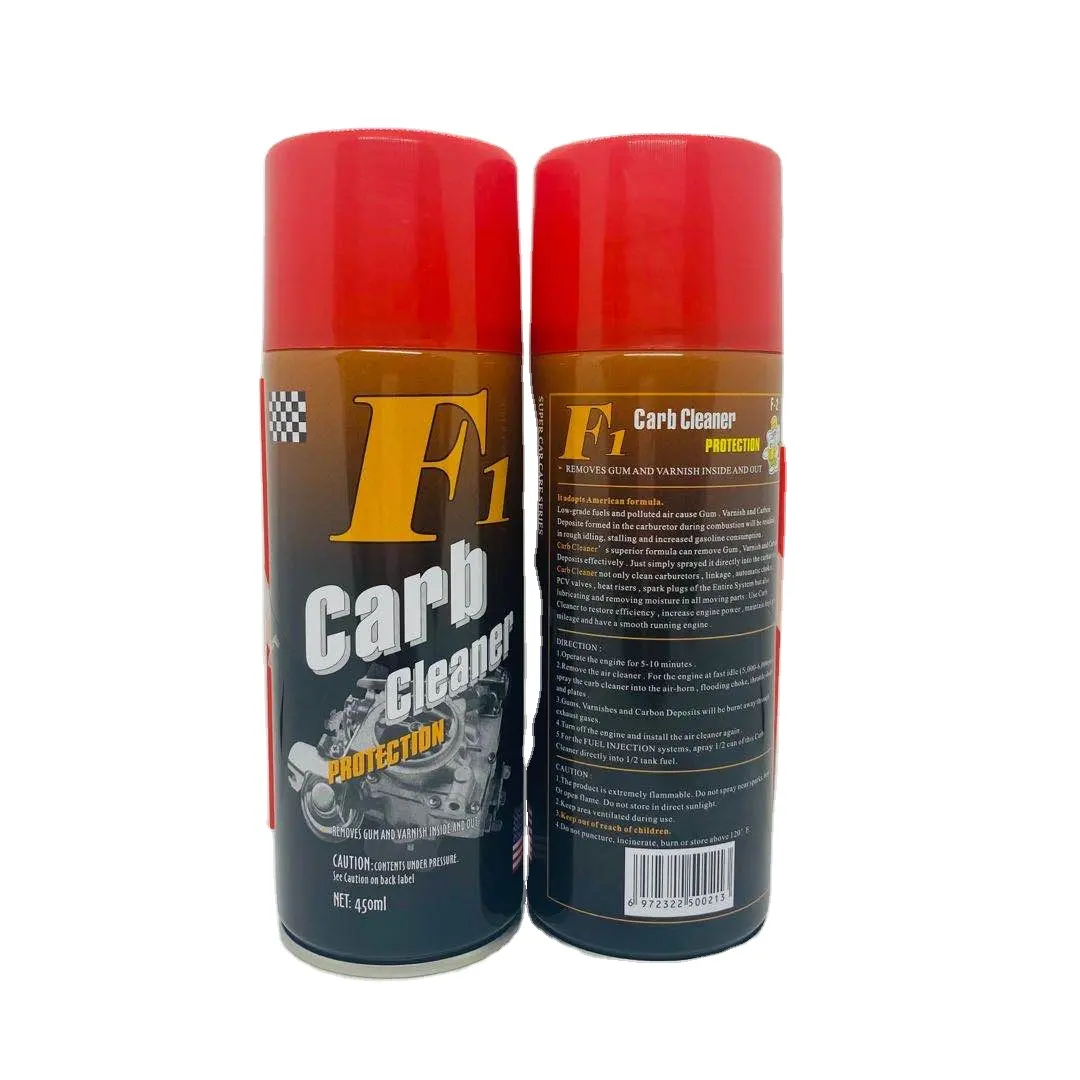 Car care choke carb pulitore 450ml prodotto di cura di automobile carburatore choke carb pulitore produttore