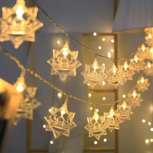Stringa della lampada a batteria LED star luna Ramadan lampada per tenda luci impermeabili per la casa - Product Image 5