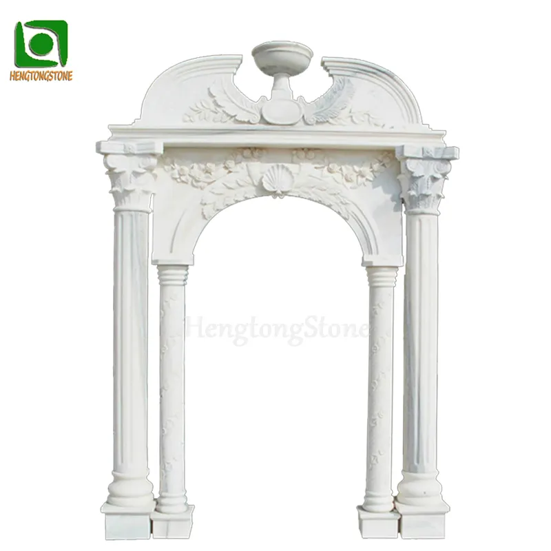 OEM Custom Project Stone Arch Exterior Marble Window Sill And House Gate Frames