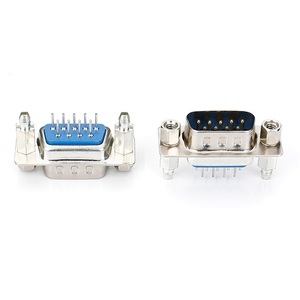 D-SUB 9Pin ตัวเชื่อมต่อชาย db9 ปลั๊ก V/T ประเภทตัวเชื่อมต่อ 4-40 # Nut DB 9 ปลั๊กสําหรับ PCB - Product Image 3