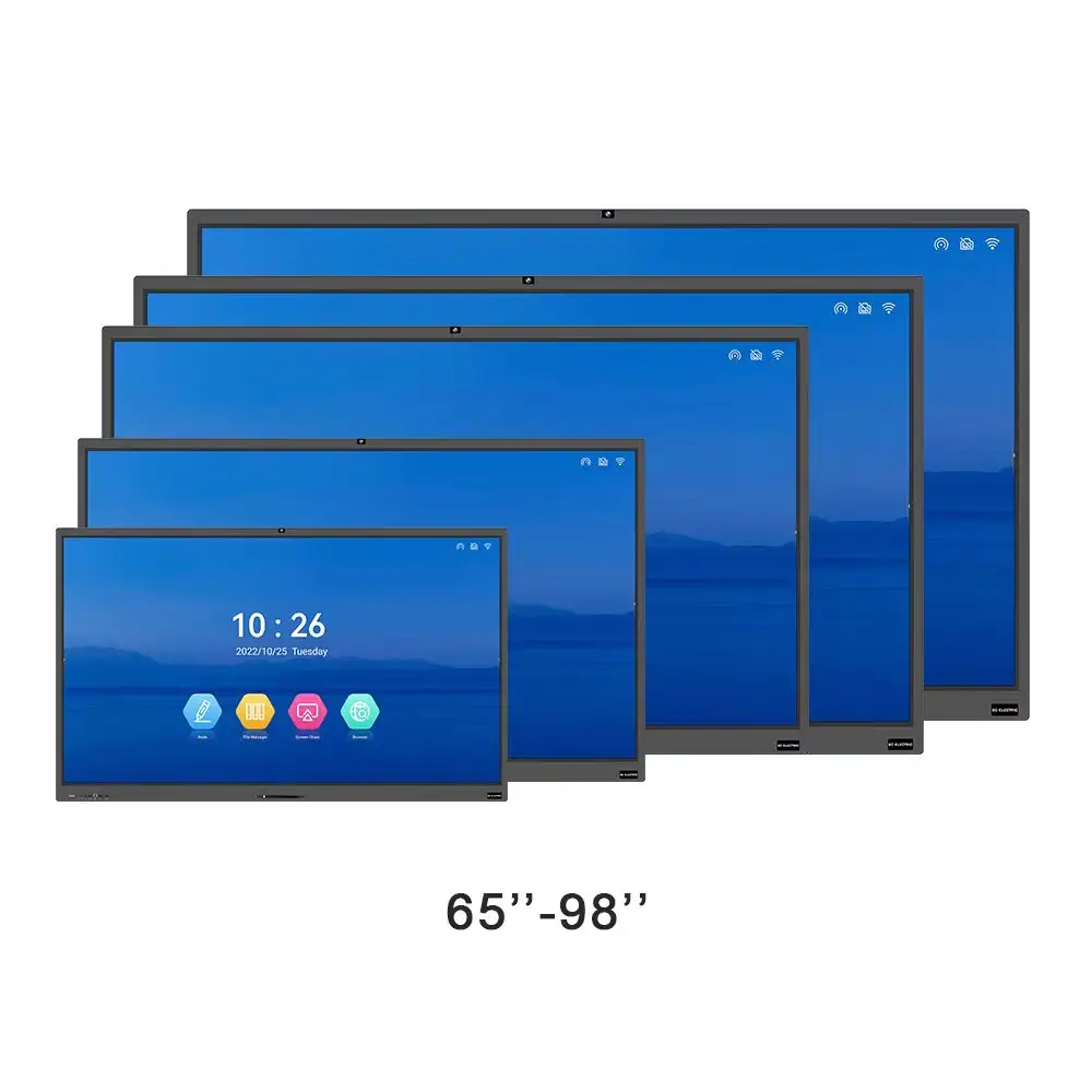 Nieuwe Aankomst Multi-Touch 75 "Dual-Systeem Flat Touch Panel Interactief Digitaal Whiteboard Voor Vergaderzaal Klaslokaal