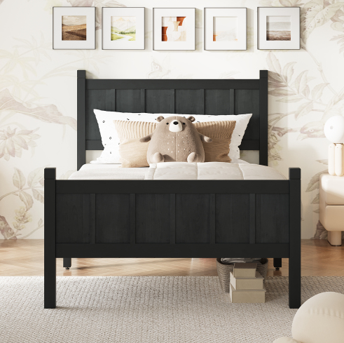 Black + Wood+Twin