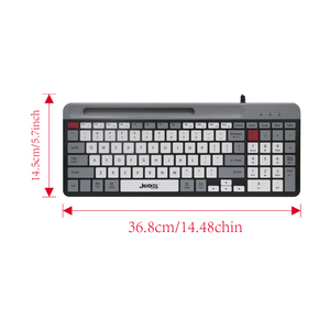 OEM Wired or Wireless 100 Keys Low Profile <strong>Keyboard</strong> Color Matching <strong>Computer</strong> <strong>Keyboard</strong> with Phone Holder for Windows Mac PC Laptop - Product Image 6