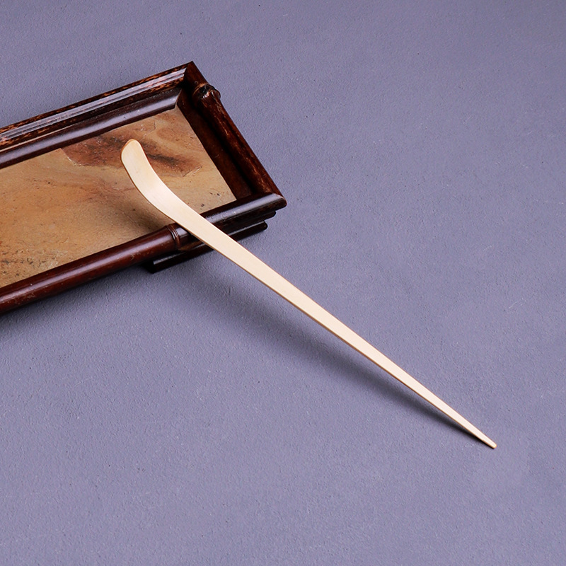 White bamboo tea needle tea pick