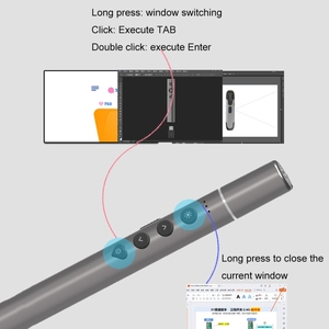 Multifunzione per l'insegnamento della conferenza pagina di tornitura penna puntatore elettronico telescopico puntatore Laser PPT presentatore Wireless - Product Image 5