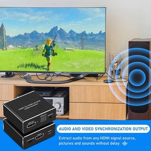 高质量4Kx2K HDMI音频提取器至HDMI 2CH 5.1ch光学音频<span class=keywords><strong>Spdif</strong></span>至link提取器HDMI转换器