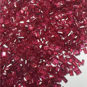 Produttori all'ingrosso fornitura naturale rubino rettangolare taglio luminoso intarsiato piccola gemma rettangolare rubino pietra nuda di corrispondenza di pietra - Product Image 4