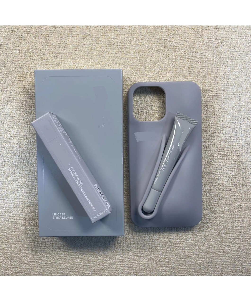 Unscented grey phone case + box