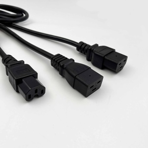 Ab CEE7/7 fiş bölünmüş IEC C15, C19, C21 IEC konektörü yaygın olarak kullanılan güç kablosu - Product Image 6