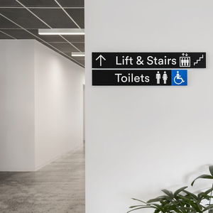 Custom Factory Guide Sign Project Commercial Real Estate Wayfinding Public Wayfinding Sign Design - Product Image 2