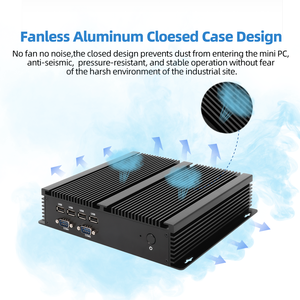 Intel Core i5 i7 Mini PC 2 LAN 6 COM NIC RS232 RS485ファンレス産業用組み込みコンピューター (SIMカードスロット付き) - Product Image 3