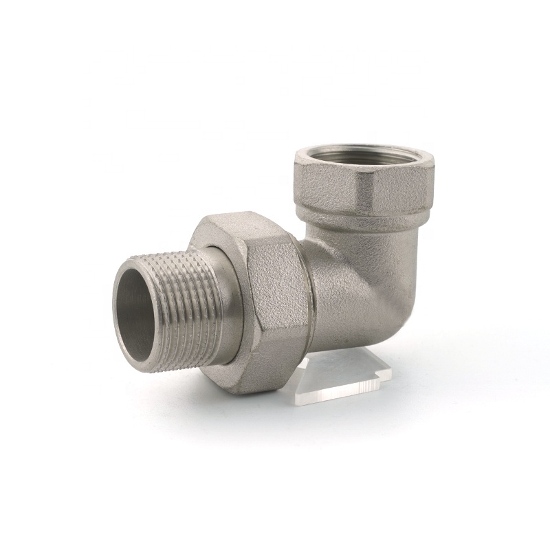 Hot sell internal wire union elbow water pipe fittings 90 degree right angle elbow fittings